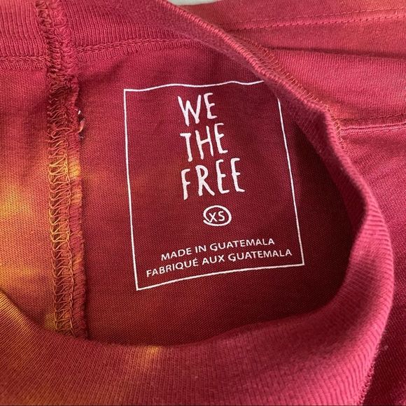 ✨Free People✨Tie Dyed Long Sleeves Tee🍁 - Picture 8 of 10